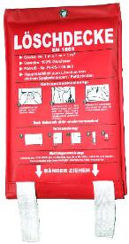 Feuerlöschdecke mit Tasche 100 x 100 cm