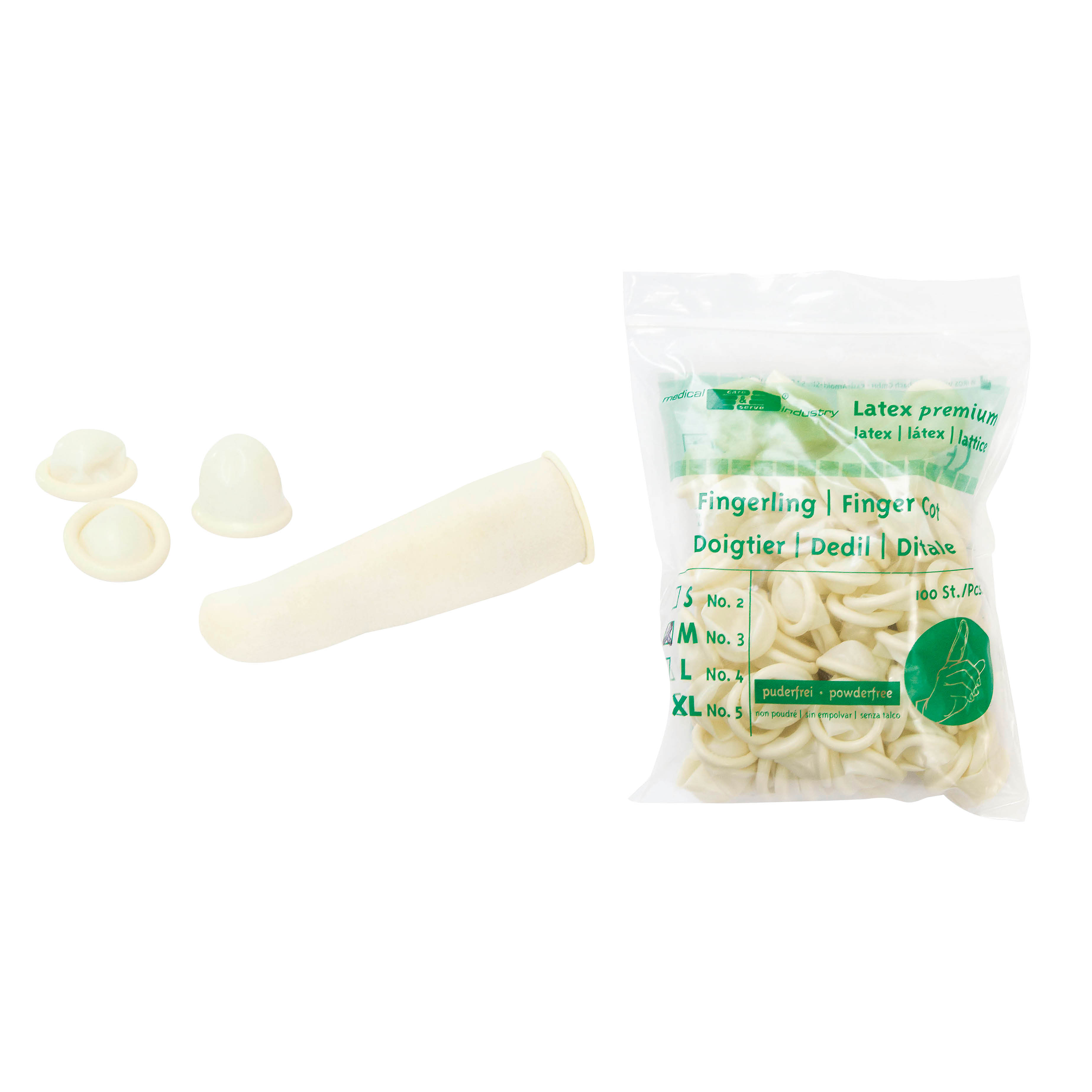 Latex Fingerlinge (Beutel 100 Stk)