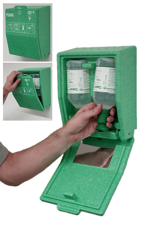 Plum Augenspülstation mit 2 Stk 500 ml Flasche