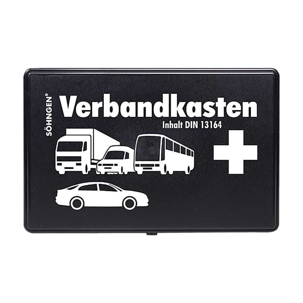 KFZ-Verbandkasten Kunststoff schwarz DIN 13164
