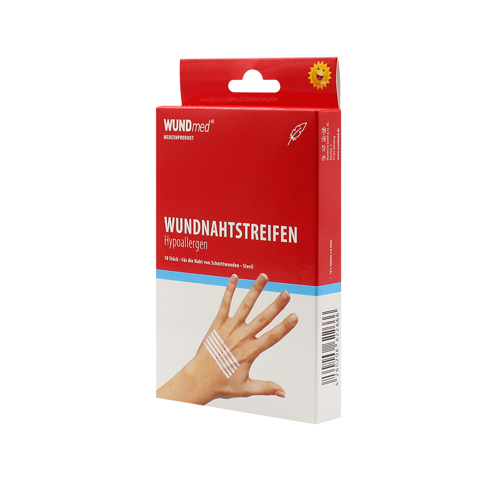 Wundnahtstreifen 2 Stk. 102 x 6,4 mm/ 2x5 Streifen