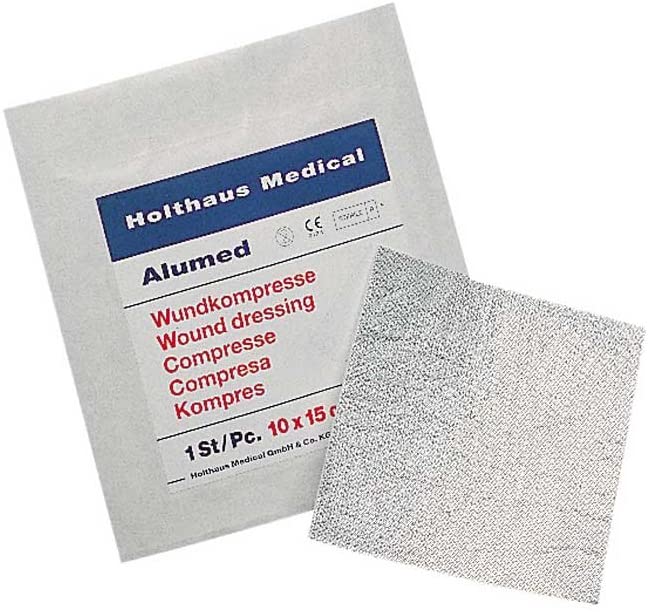 Alu Wundkompresse 10 x 10 cm  steril verpackt